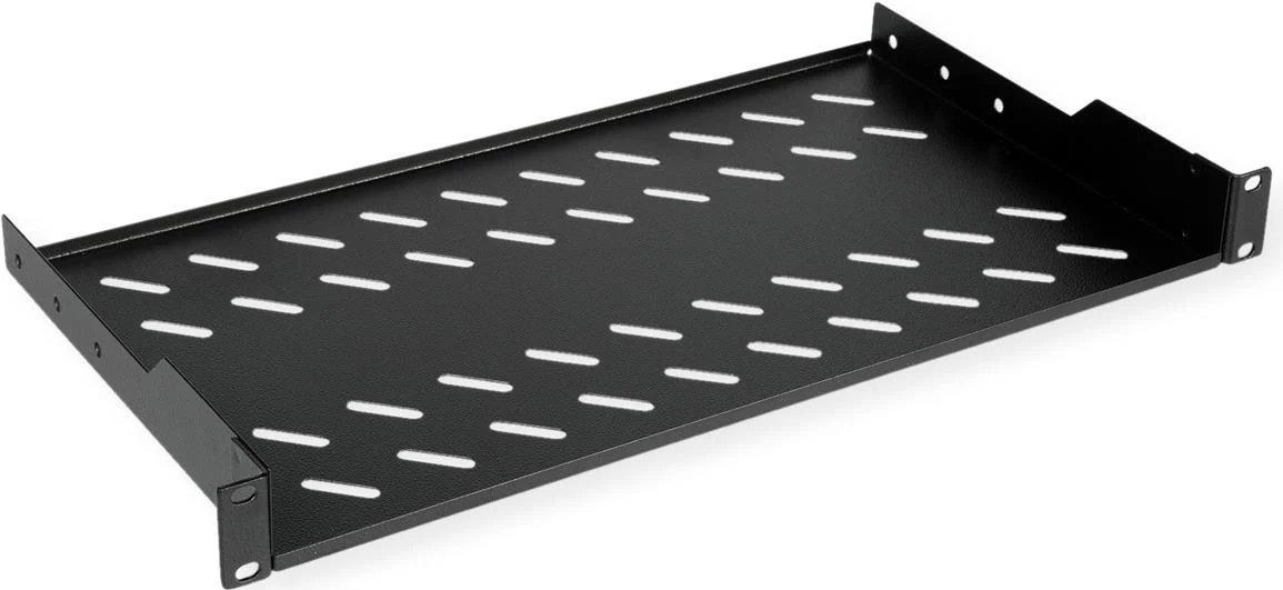 ROLINE 19-Inch Rack Shelf, 1U, 250 T, 15 kg, Black
