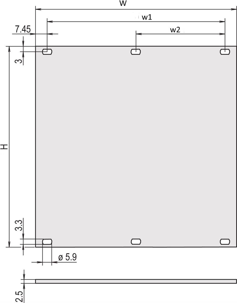 Schroff 4U 84HP Front Panel (AN/CR)