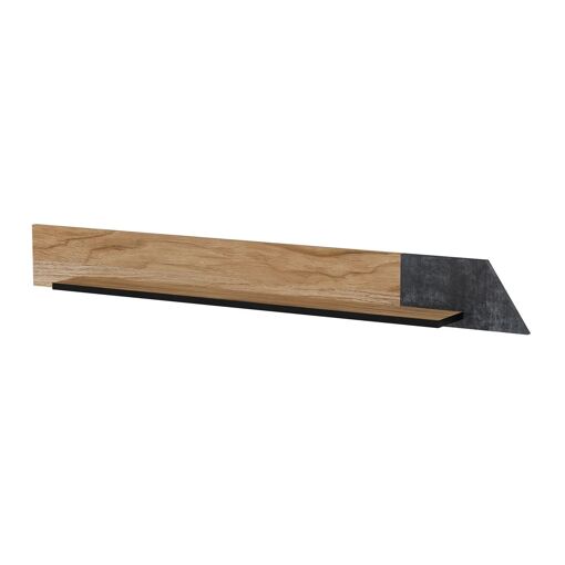 Étagère Cama MEBLE OVO, 130x20xH15, Chêne/Béton