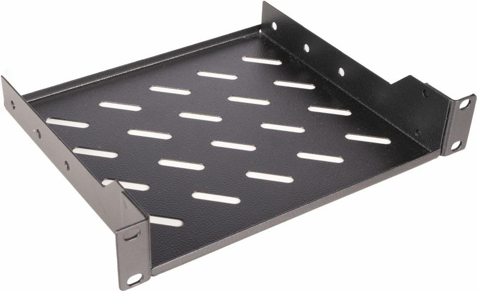 Equip Fixed Rack Shelf 10' - 1HE - 200mm - Black - Shelf - Black - 1U - Turkey - 10" - 254 mm (EZFS-10-1-20-B)