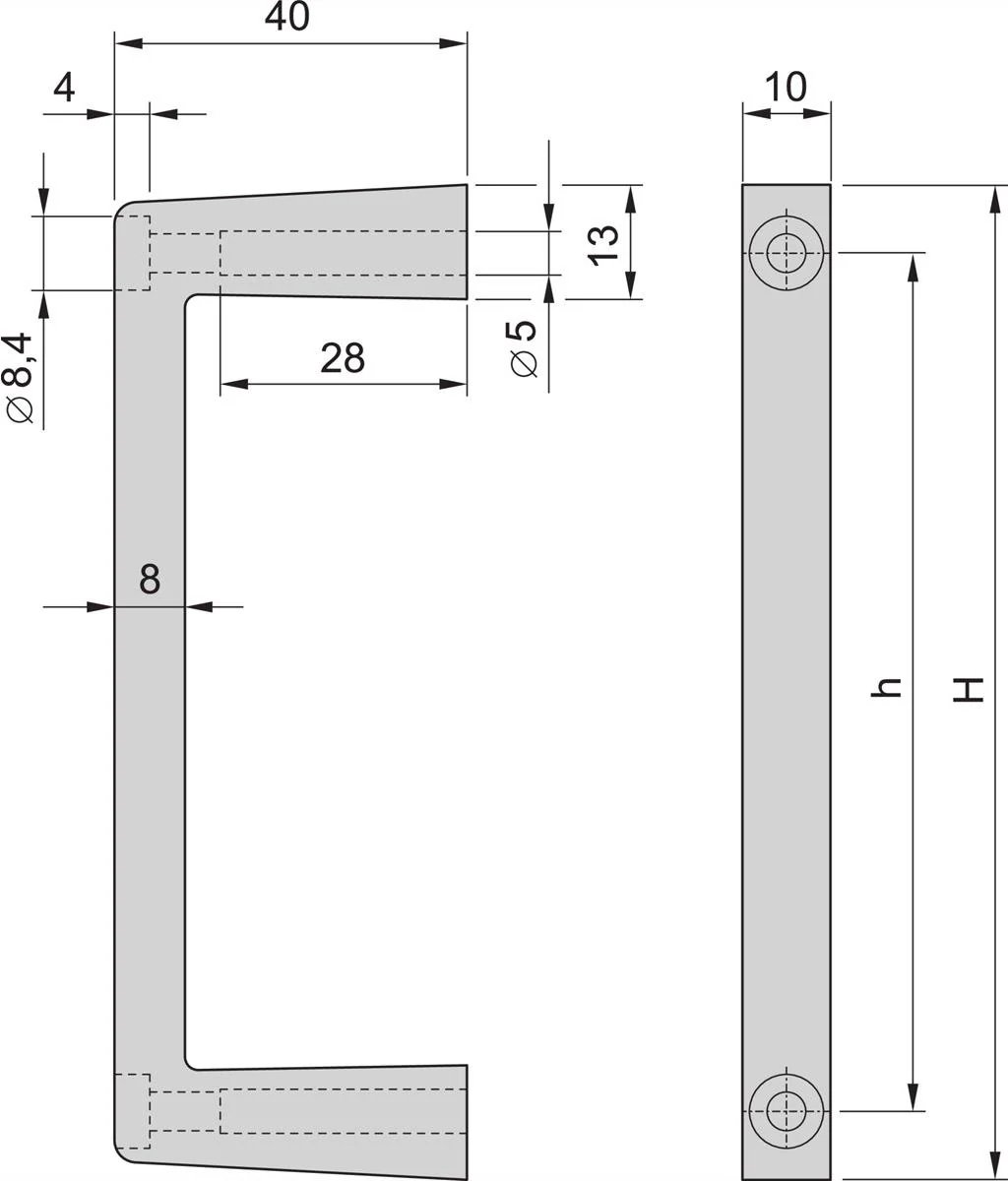 SCHROFF 4HE Front Grip Accessory