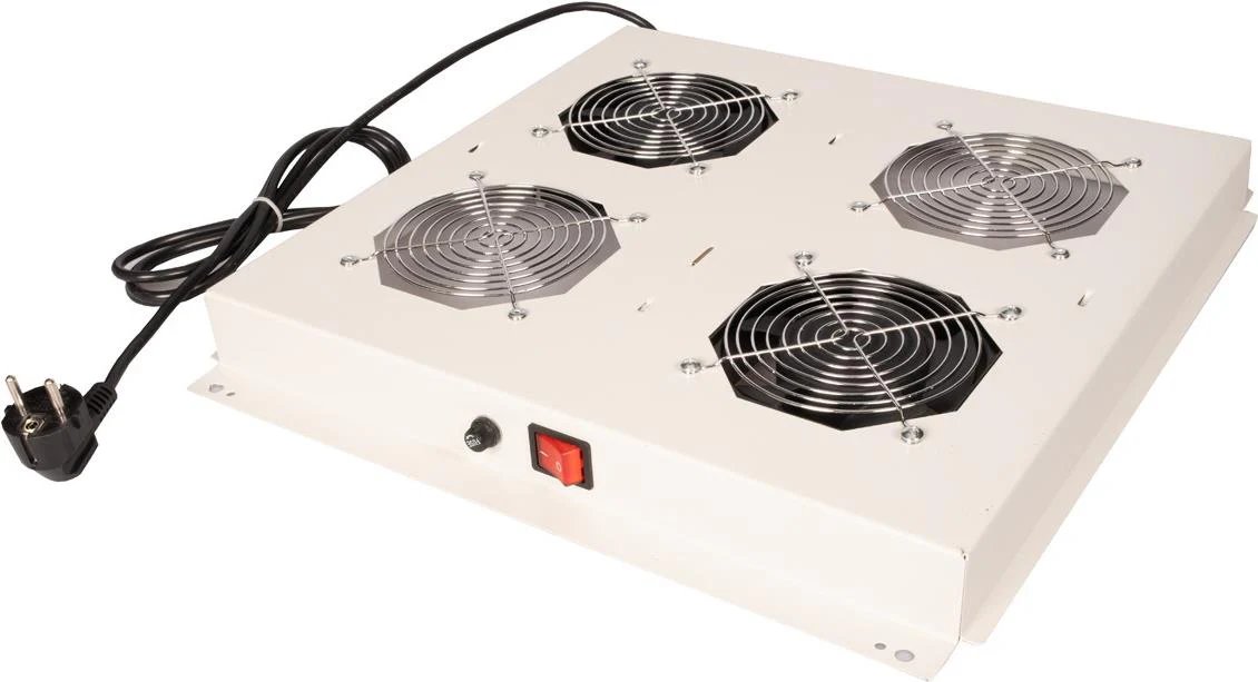 ROLINE 19" Roof Vent Unit with 2 Fans, ON/OFF Switch, Grey