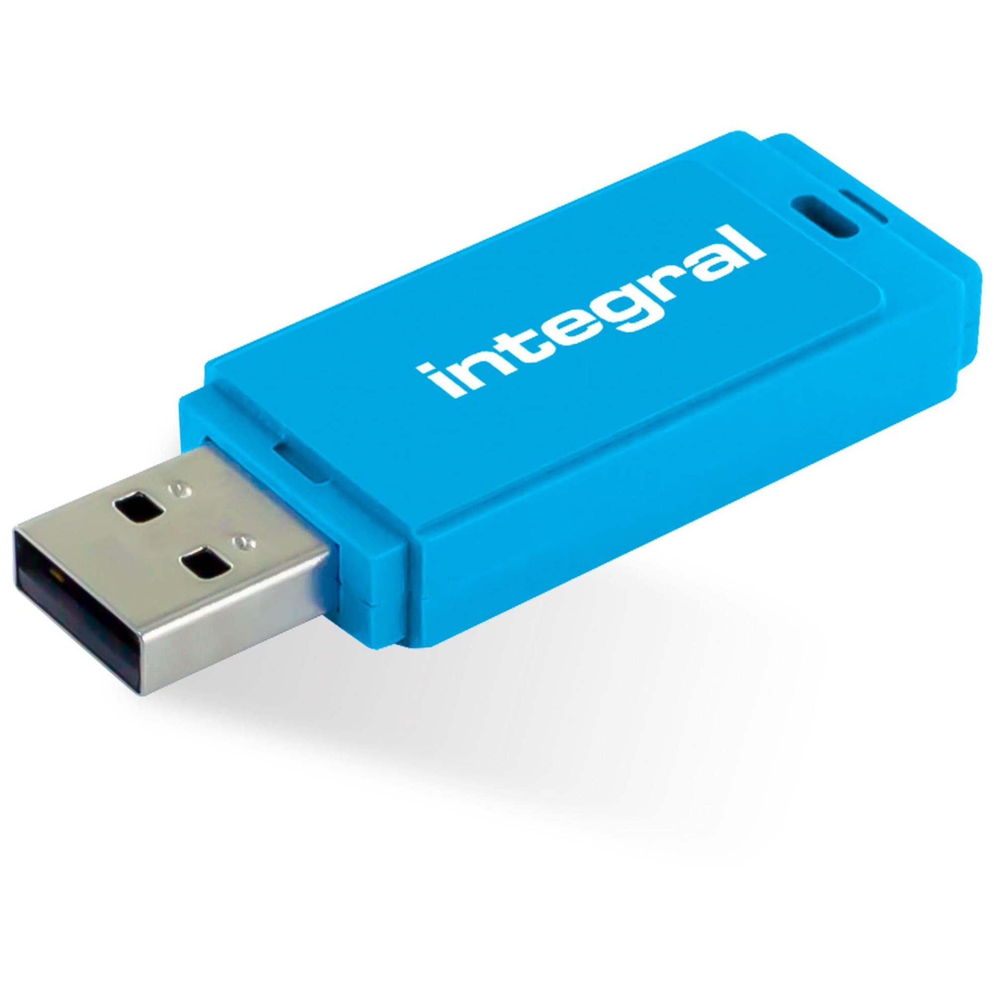 Integral Neon USB Drive - 32GB - USB 2.0 - Blue
