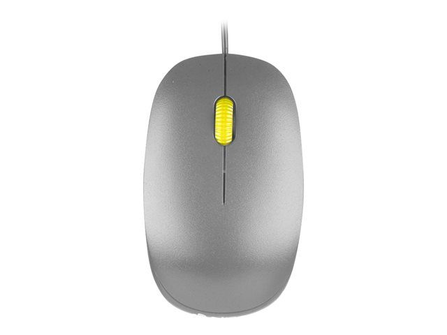NGS Flame Mouse, Right-Handed and Left-Handed, Optical, 3 Buttons, Wired, USB, Grey