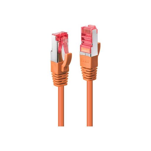 Cable Lindy RJ-45 a RJ-45 - 10 m - SFTP, PiMF - CAT 6e - moldeado, sin gancho - naranja