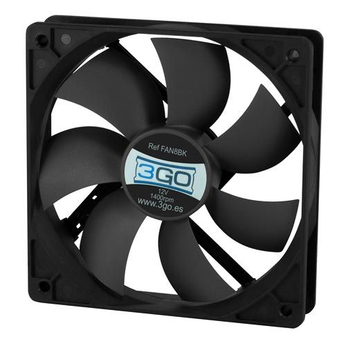 3go 8x8cm Desk Fan with 3 Speed Settings