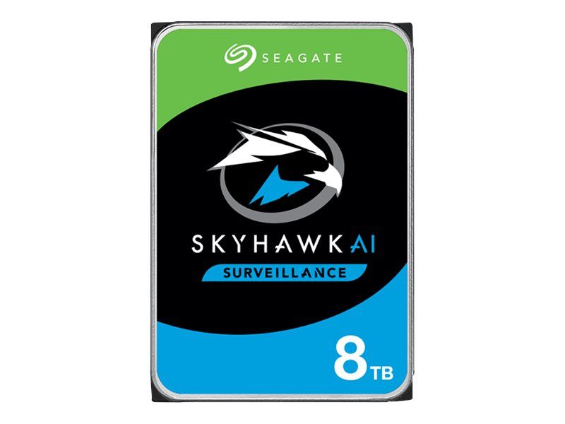 Seagate SkyHawk AI 8TB Internal Hard Drive - 3.5" SATA 6Gb/s with 256MB Buffer and 3-Year Seagate Rescue Data Recovery