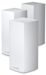 Linksys VELOP MX12600 Wi-Fi System (3 Routers) - Up to 8100 sq. ft. Coverage - 1GbE Mesh - Wi-Fi 6 - Tri-band