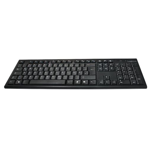 Logilink Wireless Desktop Keyboard QWERTZ Black