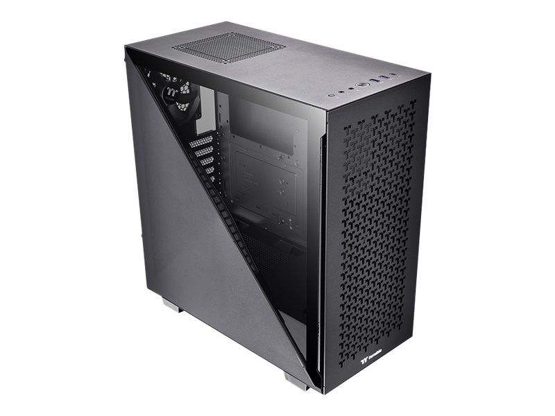 Thermaltake Divider 300 TG Air - Mid Tower Case - ATX - Tempered Glass Panel - No Power Supply (PS/2) - Black - USB/Audio