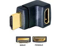 Delock HDMI Adapter - 90° Bended HDMI Male to Female