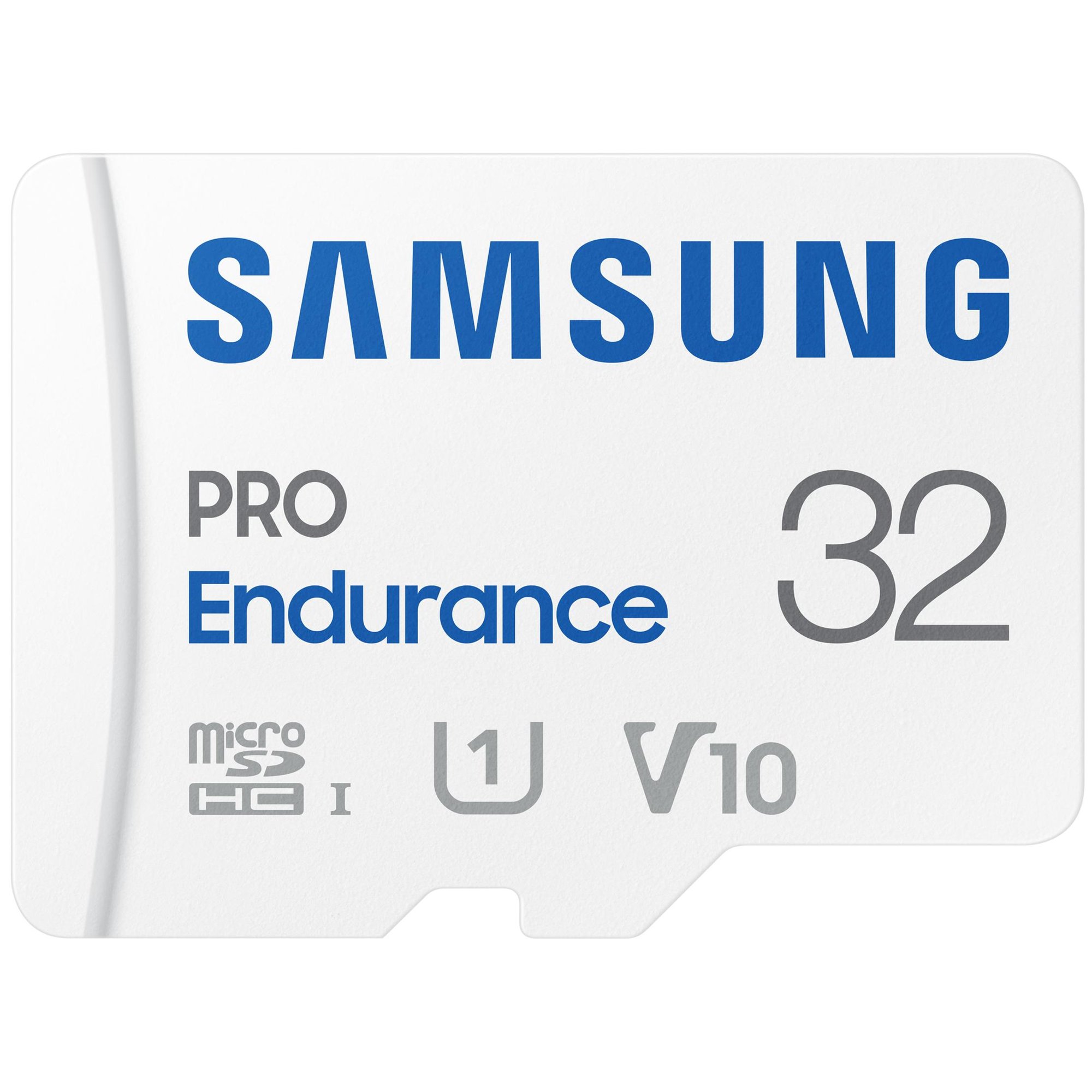 Carte mémoire Samsung PRO Endurance MB-MJ32KA - Adaptateur MicroSDHC avec carte SD incluse - 32 Go - Classe vidéo V10 / UHS-I U1 / Classe 10 - MicroSDHC UHS-I - Blanc