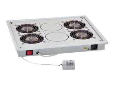 Triton Rack Fan Drawer with 4 Cooling Fans and Thermostat, 230V AC