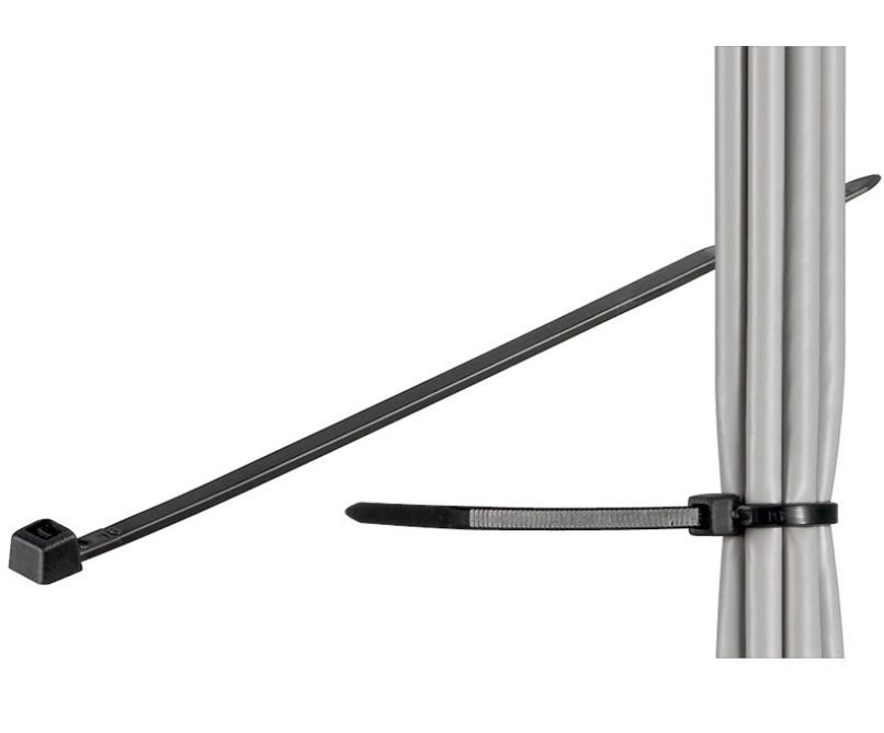 MicroConnect Cable Ties - Black (100pcs)