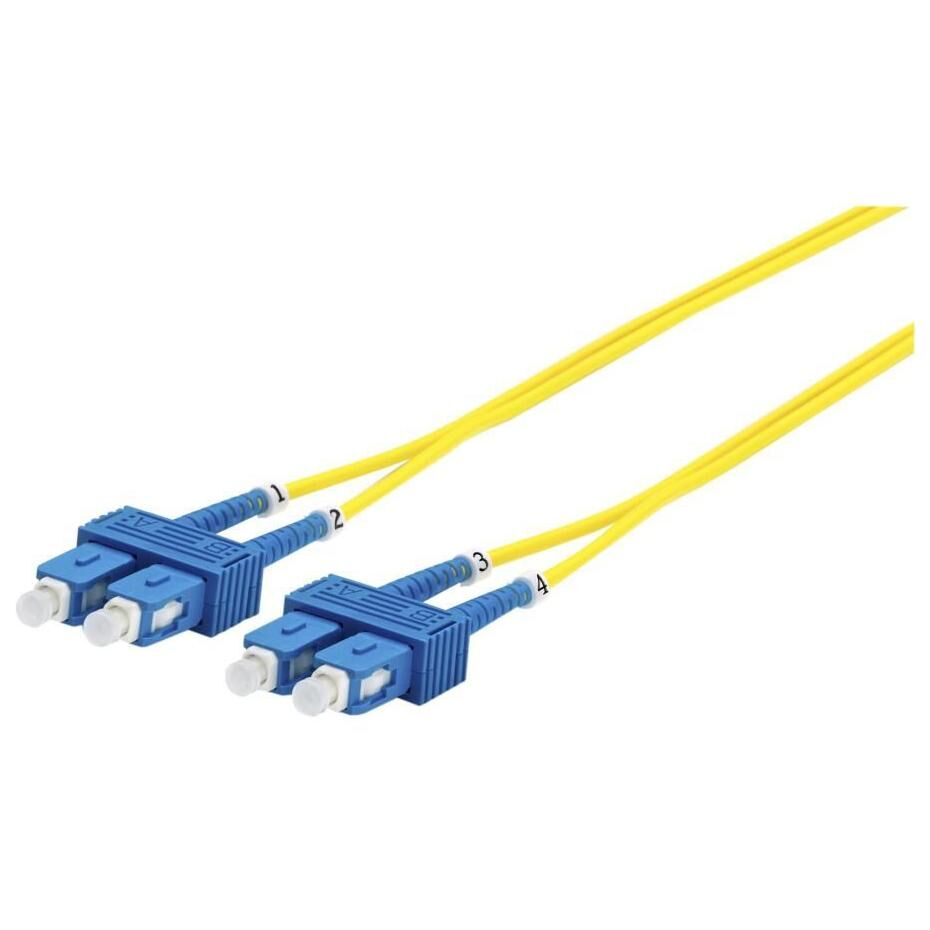 MicroConnect InfiniBand and Optical Fiber Cable 1m SC Yellow