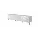 Cama Meble Abeto TV Unit, 200x42x52, White/White Gloss