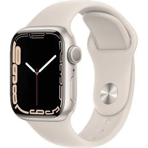 Apple Watch Series 7 GPS 41mm, Aluminium Starlight, Sport Band Starlight - Refurbished