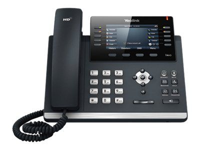 Yealink SIP-T46G - VoIP Phone - 3-Way Calling - SIP, SIP v2 - 6 Lines