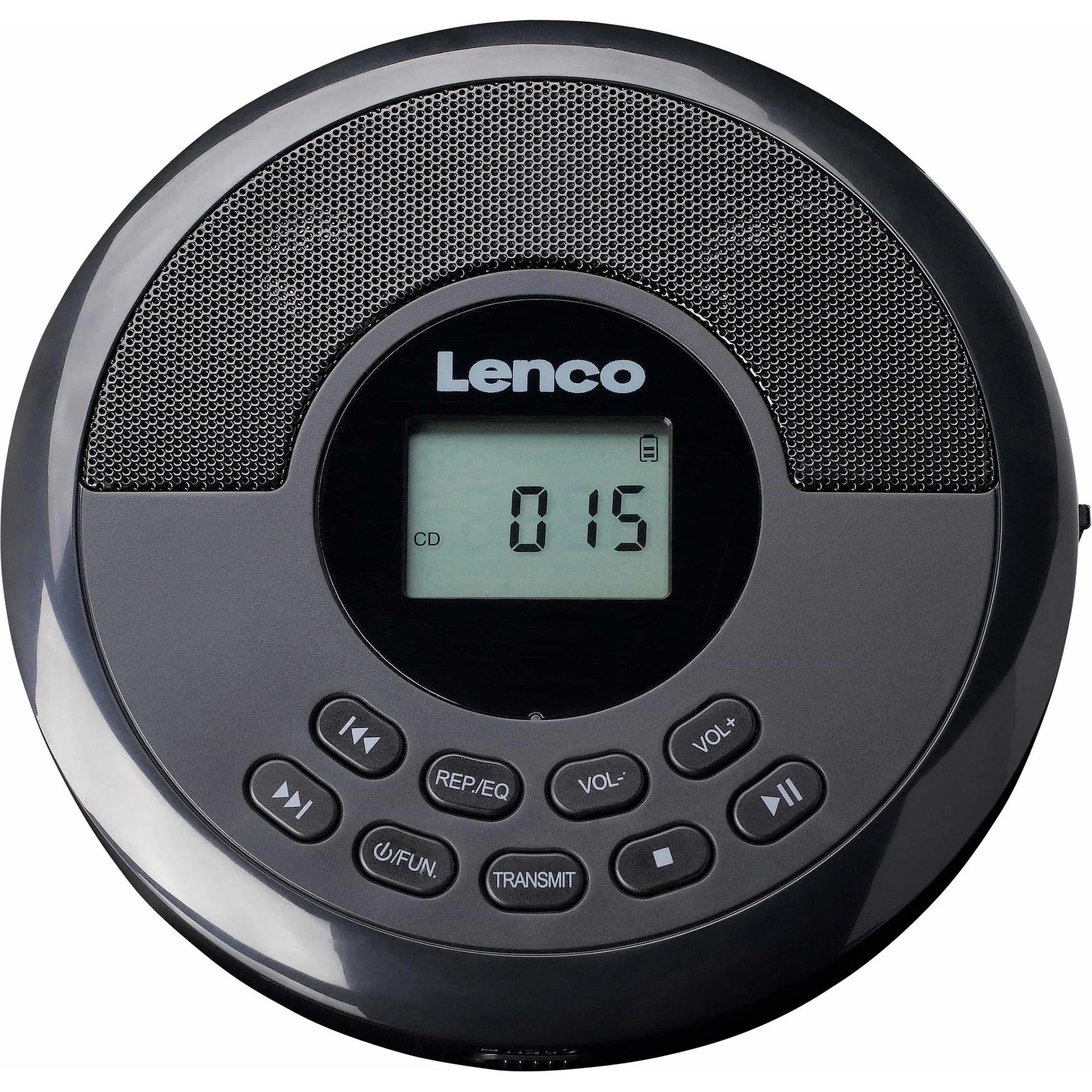 Lenco CD-340BK - Portable CD/MP3 Player with Bluetooth and Built-in Speakers - Black