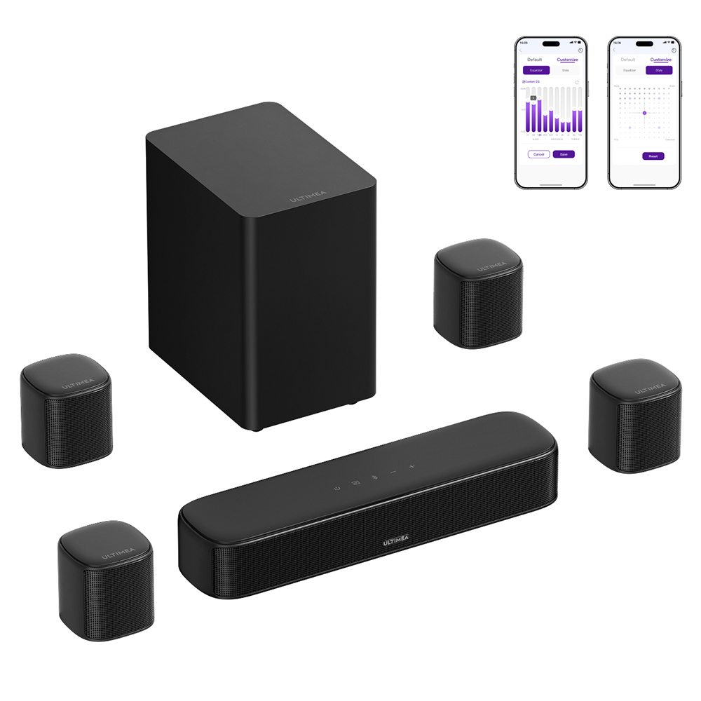 Ultimea Aura S4T 7.1 Channel Soundbar Kit with Subwoofer and Surround Speakers