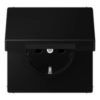 Jung LS 1520 BFKL SWM Black Type F Electrical Outlet