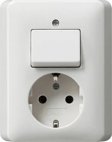 GIRA 017603 CEE 7/3 Socket, White