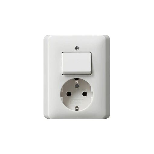 Enchufe de pared GIRA 017603 CEE 7/3 Blanco