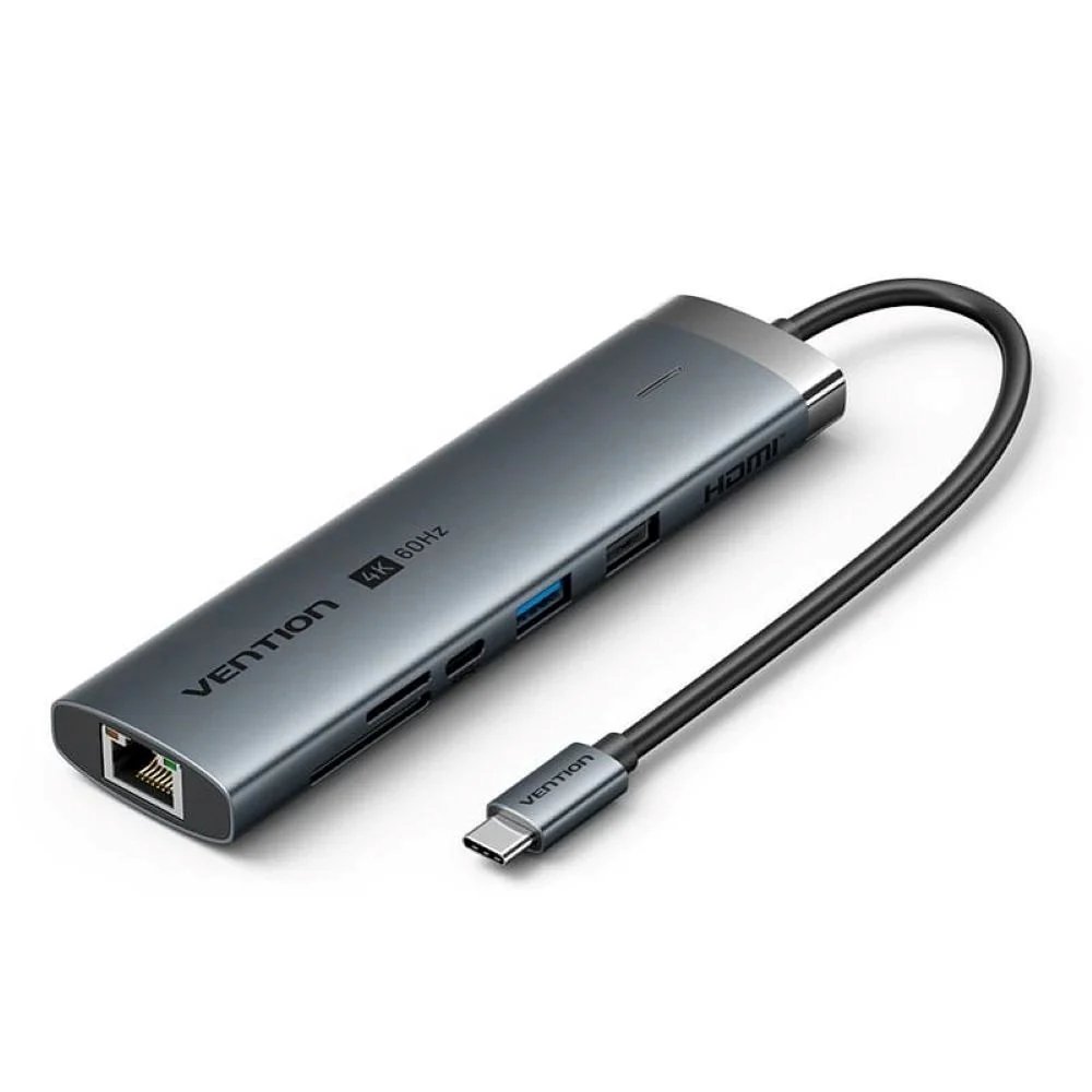 Vention 8-in-1 USB-C Docking Station, 4K 60Hz, 100W