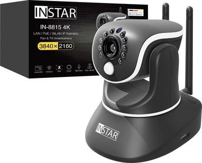Instar IN-8815 4K Black IP Camera (LAN PoE WLAN)