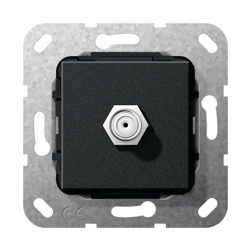 GIRA SAT Socket 565010 (Aluminum/Black)