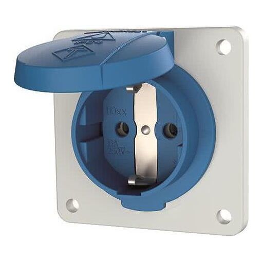 Tomacor Schuko MENNEKES de 16A 2P+E, azul, modelo 11011F