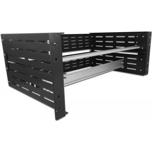 Kit de montaje en rack Delock - Negro, 4U, 48,3 cm