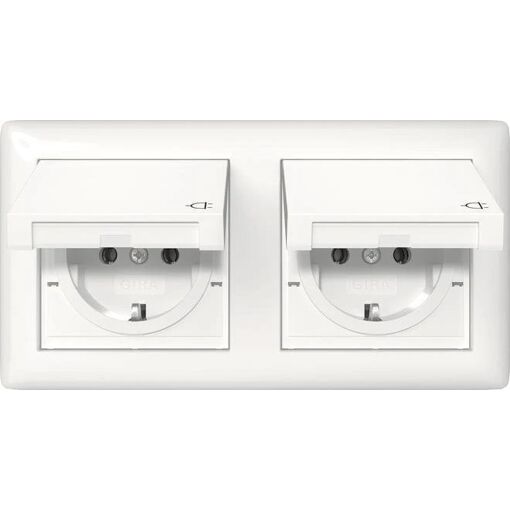 Conjunto de toma Schuko GIRA IP44 con marco (415803)