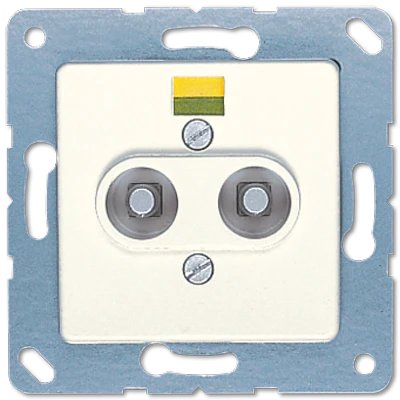 Jung 165-2 TV + Radio Socket, Ivory