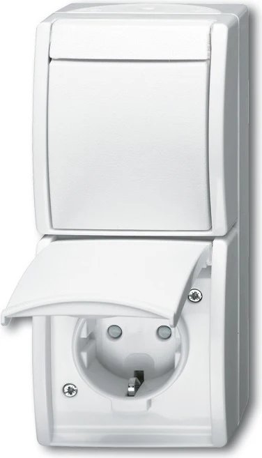 Busch-Jaeger EBW-54 Type F Schuko Socket, White (1684-0-0331)