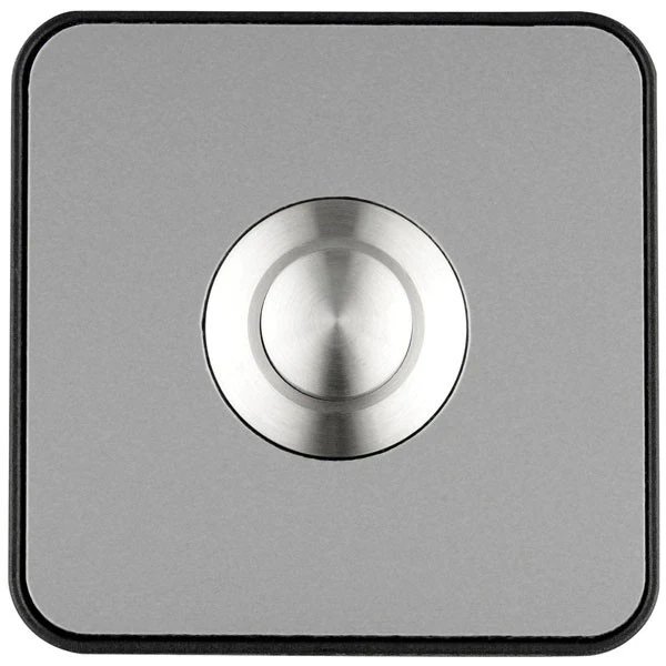 Grothe 64181 Bell - Stainless Steel Look, Black