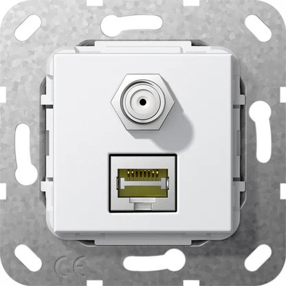 GIRA 569703 RJ-45 + SAT Wall Socket