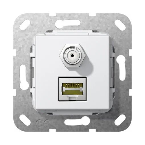 GIRA 569703 RJ-45 + SAT Wall Socket