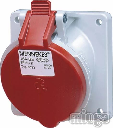 MENNEKES 5-Pin Extension Socket, TwinCONTACT IP44 32A 400V (3171)