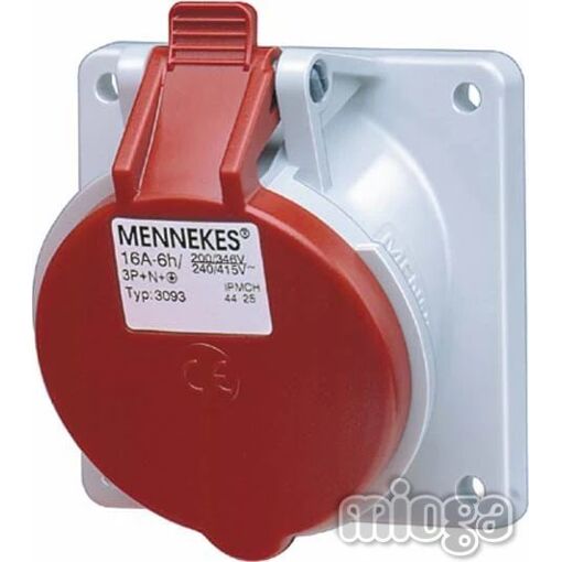 Zocalo de extensión MENNEKES 5 pines, TwinCONTACT IP44 32A 400V (3171)