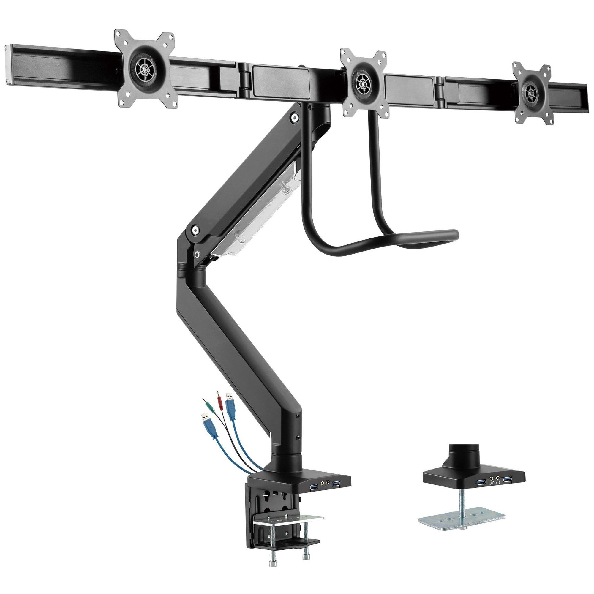 InLine Flat Screen Monitor Stand for Desk, 17" Black