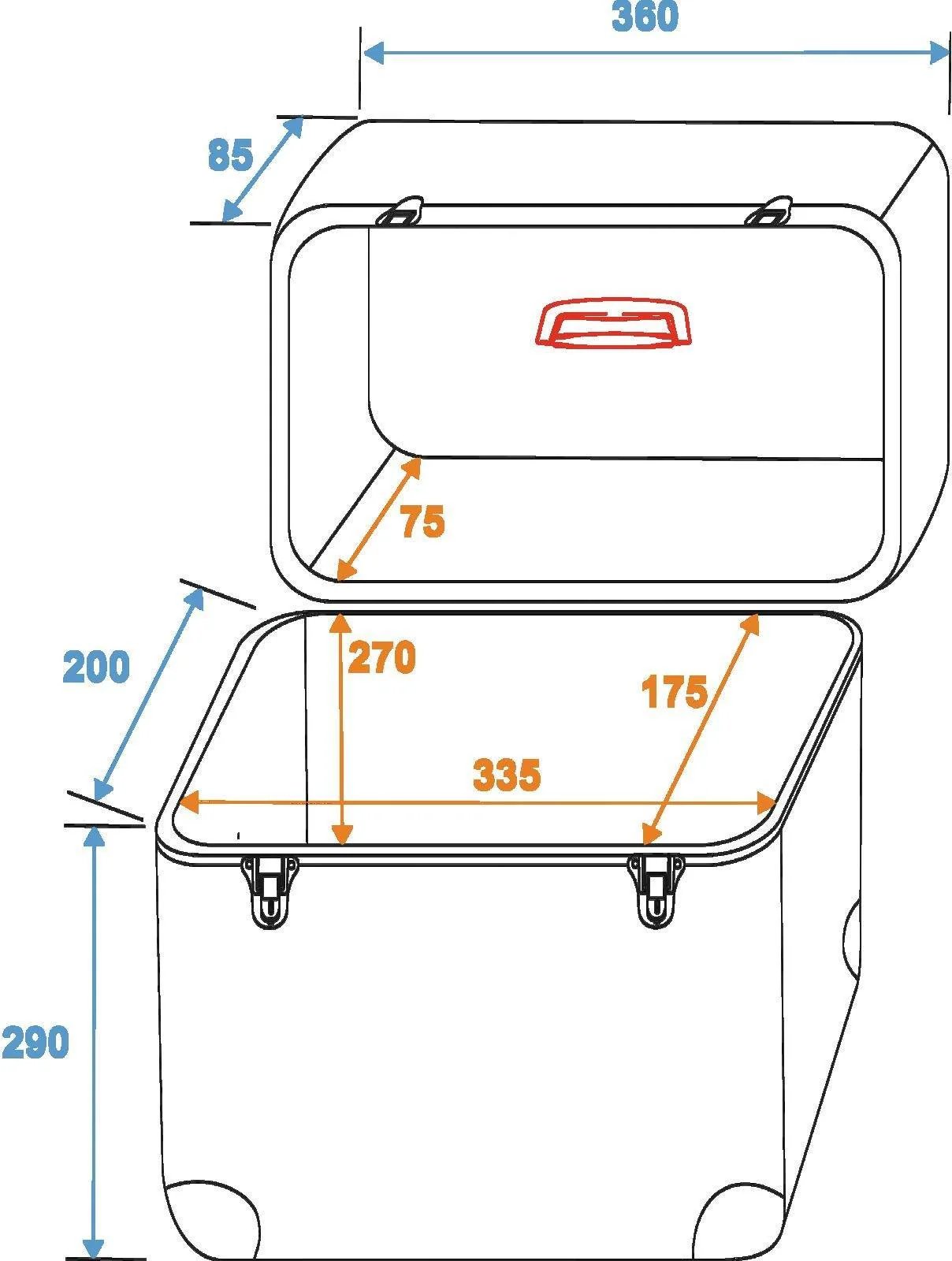 ROADINGER ALU Battle/Booking Case, Silver (30110026)
