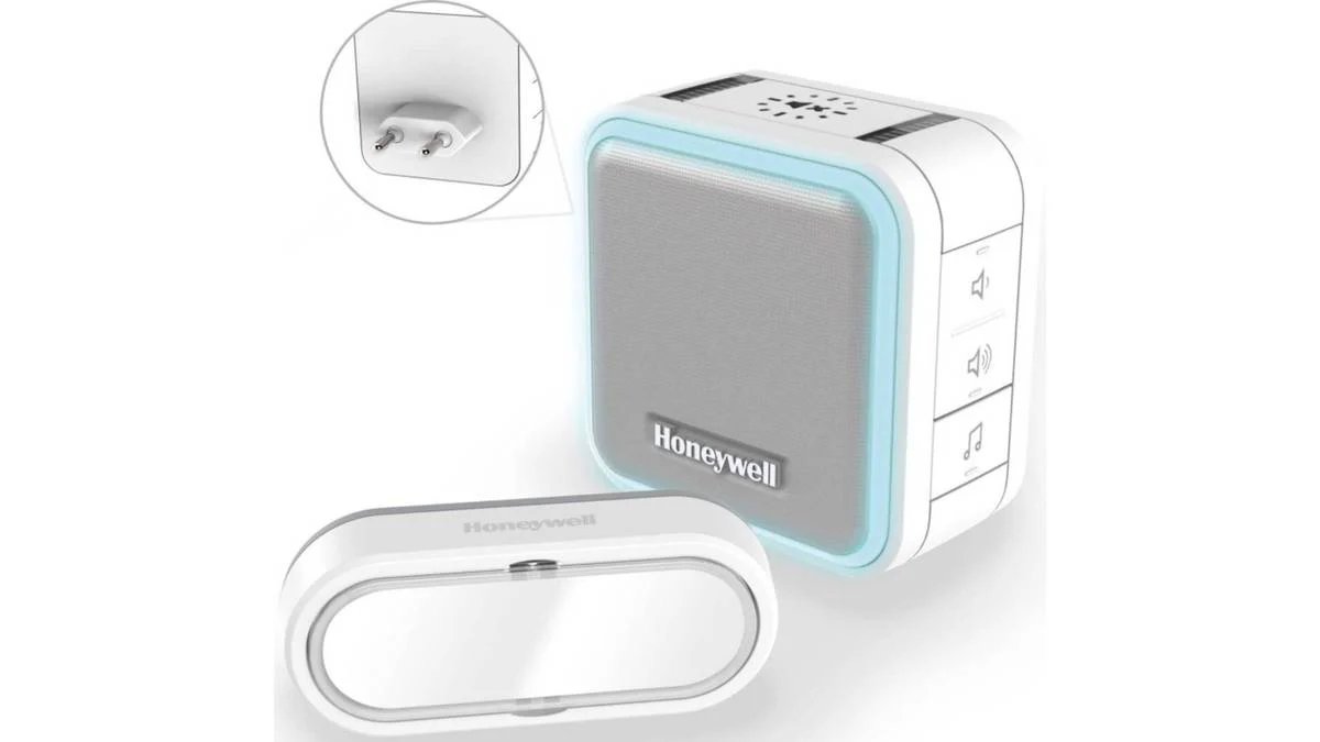 Honeywell DC515SP2L 150m Wireless Door Chime Set, 6 Sounds