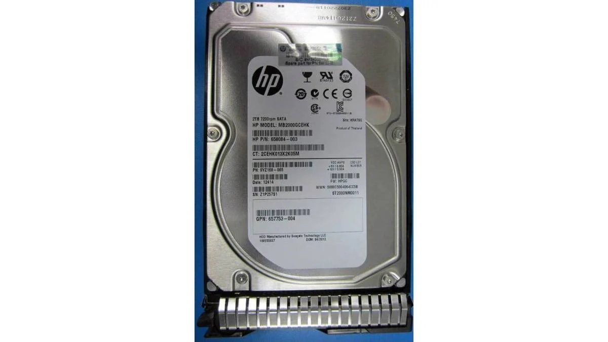 HP Enterprise 2TB 6G SATA 7.2k 3.5-inch Hard Drive