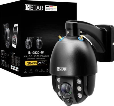 INSTAR IN-9820 4K Black IP Security Camera
