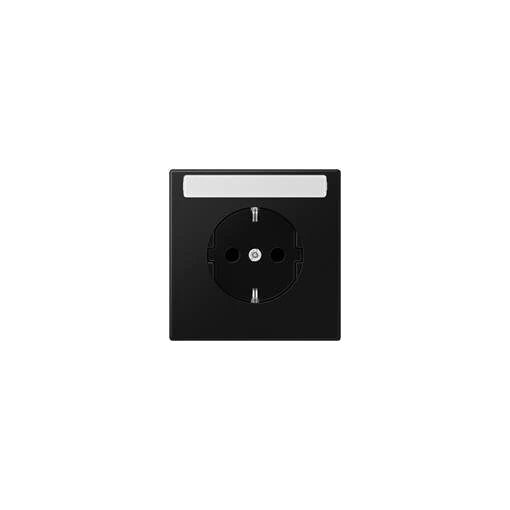 Jung LS 1520 KINA SWM Schuko Wall Outlet, Black (LS1520KINASWM)
