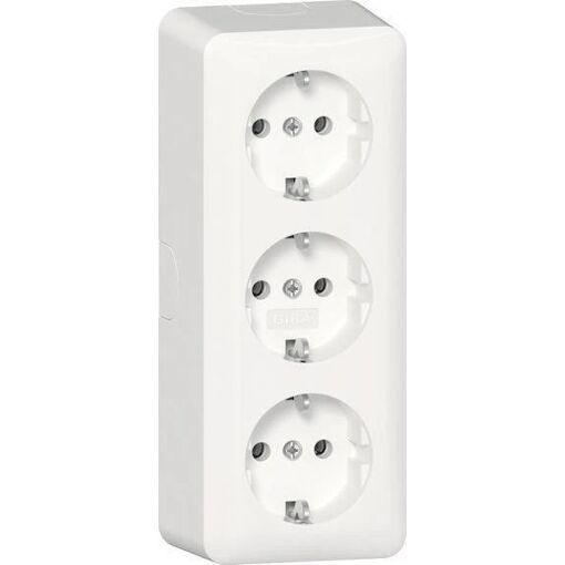 Enchufe GIRA Schuko 478913, 3f AP RW