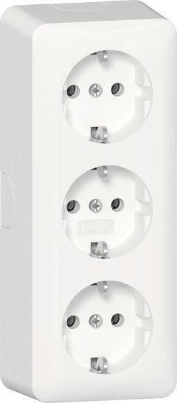 GIRA Schuko Socket 478913, 3f AP RW