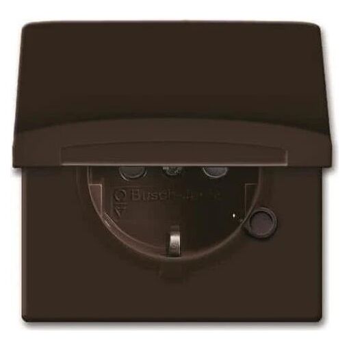 Enchufe Busch-Jaeger 2064-0-0291 CEE 7/3 2P+E, marrón, IP44, 250V, 16A