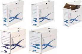 Fellowes Bankers Box Basic Archive Box (4460101, 80mm, Blue, 100% Recycled, FSC Certified)